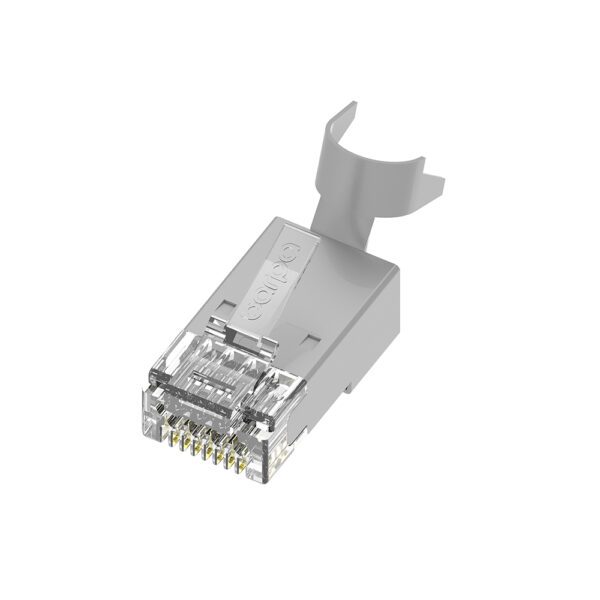 ficha modular rj45 cat.6a stp 23 awg pass through